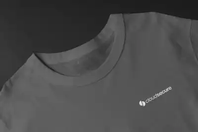 T Shirt Grey Logo 1 Colour